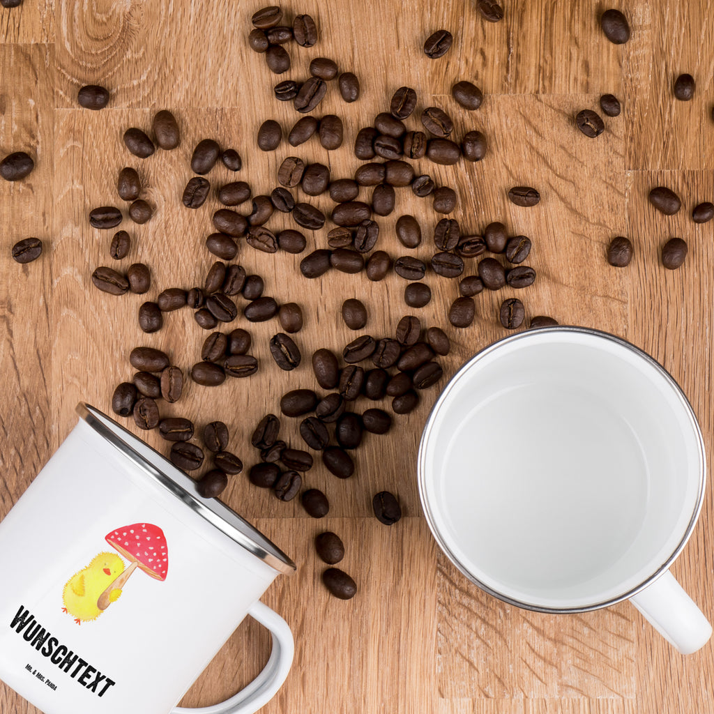 Personalisierte Emaille Tasse Küken Fliegenpilz Emaille Tasse personalisiert, Emaille Tasse mit Namen, Campingtasse personalisiert, Namenstasse, Campingtasse bedrucken, Campinggeschirr personalsisert, tasse mit namen, personalisierte tassen, personalisierte tasse, tasse selbst gestalten, tasse bedrucken, tassen bedrucken, Ostern, Osterhase, Ostergeschenke, Osternest, Osterdeko, Geschenke zu Ostern, Ostern Geschenk, Ostergeschenke Kinder, Ostern Kinder, Küken, Fliegenpilz, Glückspilz, Frohe Ostern, Ostergrüße