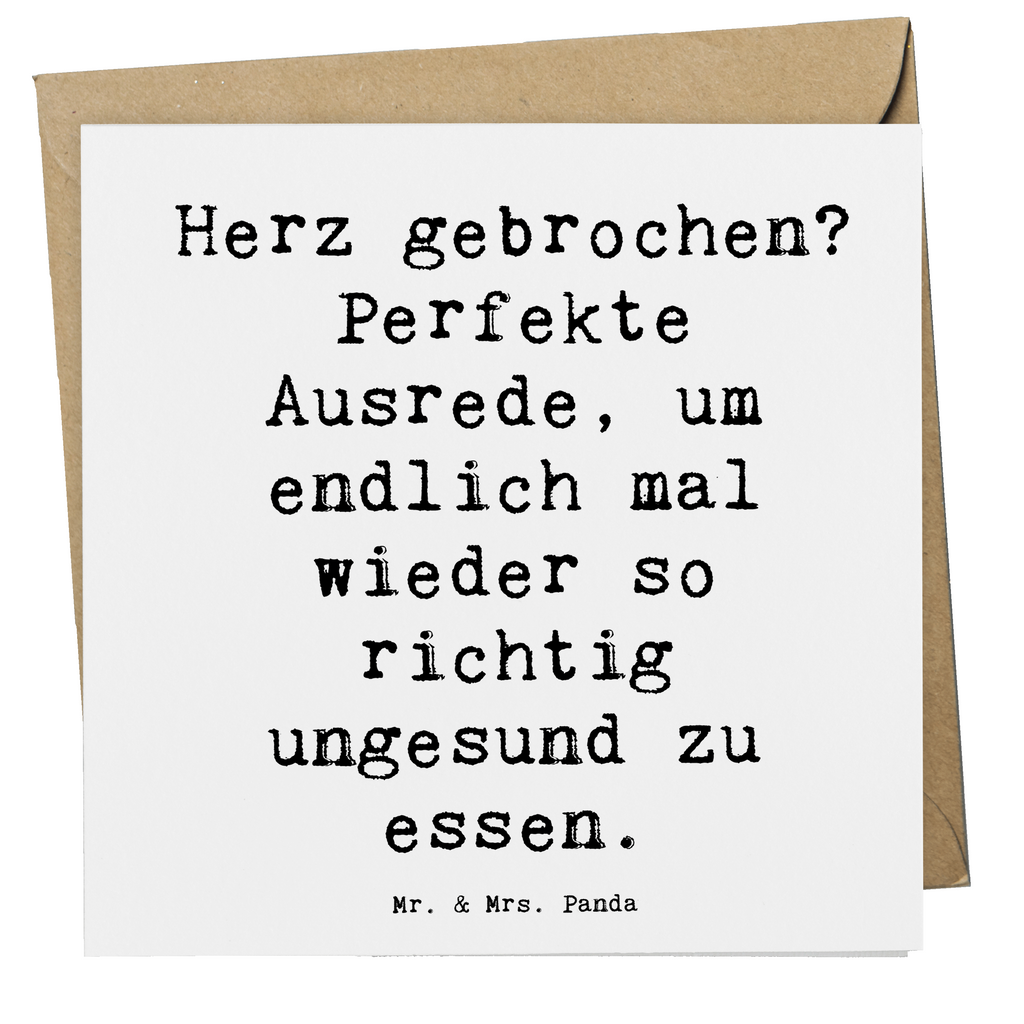 Deluxe Karte Spruch Liebeskummer Tröster Karte, Grußkarte, Klappkarte, Einladungskarte, Glückwunschkarte, Hochzeitskarte, Geburtstagskarte, Hochwertige Grußkarte, Hochwertige Klappkarte