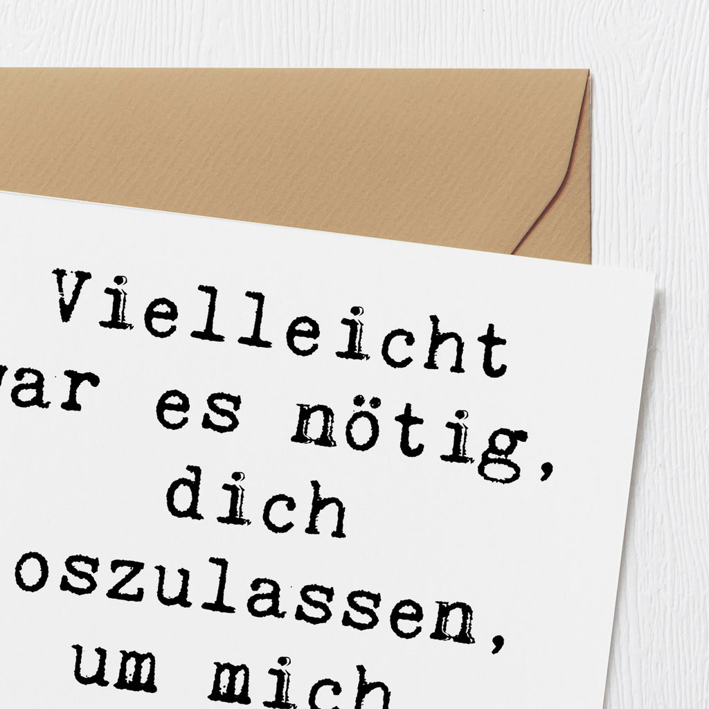 Deluxe Karte Spruch Liebeskummer Selbstfindung Karte, Grußkarte, Klappkarte, Einladungskarte, Glückwunschkarte, Hochzeitskarte, Geburtstagskarte, Hochwertige Grußkarte, Hochwertige Klappkarte