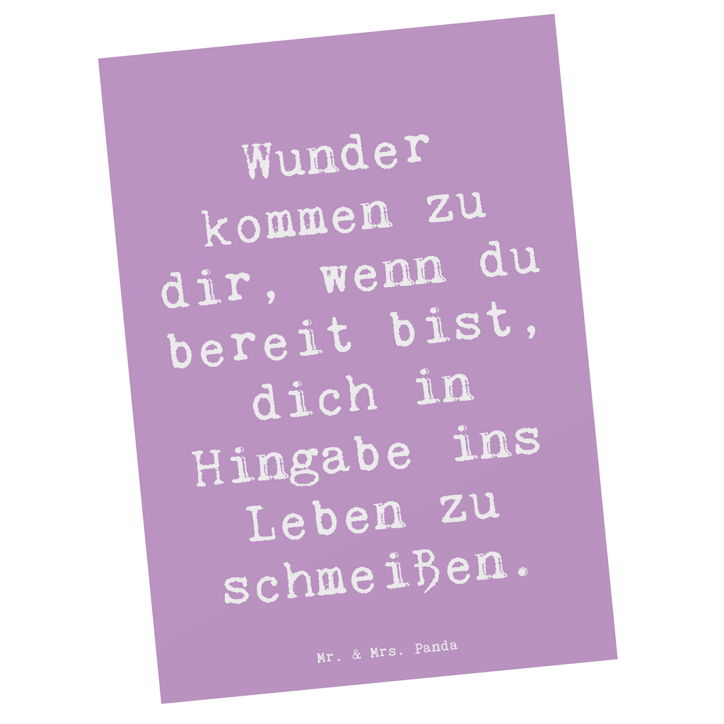 Postkarte Spruch Wunder Hingabe Postkarte, Karte, Geschenkkarte, Grußkarte, Einladung, Ansichtskarte, Geburtstagskarte, Einladungskarte, Dankeskarte, Ansichtskarten, Einladung Geburtstag, Einladungskarten Geburtstag