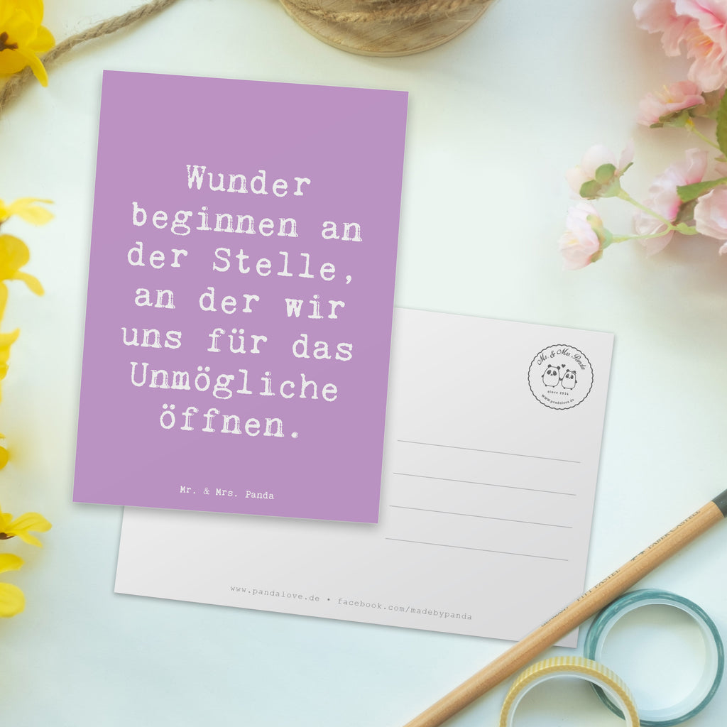 Postkarte Wunder beginnen