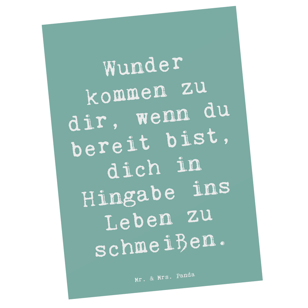 Postkarte Spruch Wunder Hingabe Postkarte, Karte, Geschenkkarte, Grußkarte, Einladung, Ansichtskarte, Geburtstagskarte, Einladungskarte, Dankeskarte, Ansichtskarten, Einladung Geburtstag, Einladungskarten Geburtstag