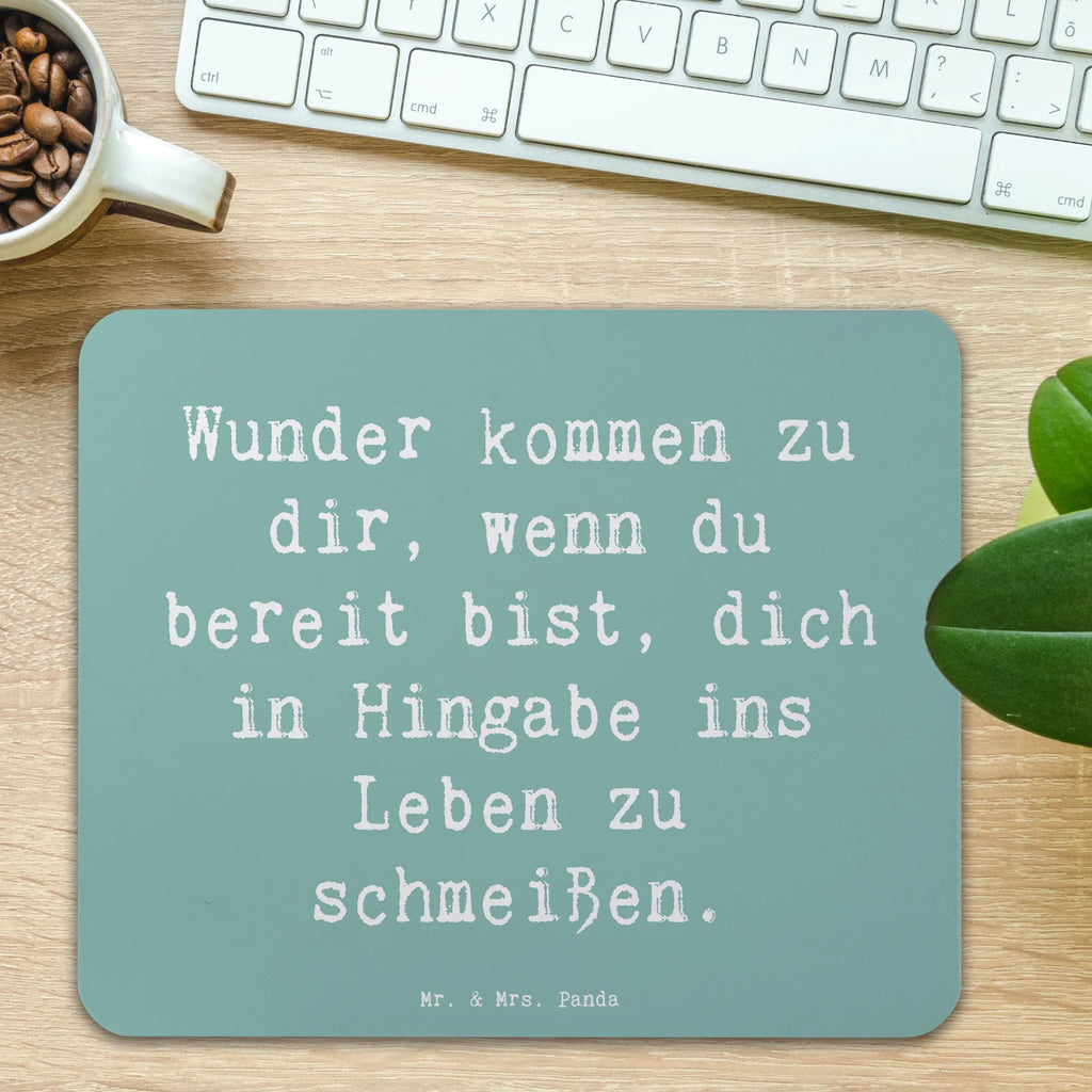 Mauspad Spruch Wunder Hingabe Mousepad, Computer zubehör, Büroausstattung, PC Zubehör, Arbeitszimmer, Mauspad, Einzigartiges Mauspad, Designer Mauspad, Mausunterlage, Mauspad Büro