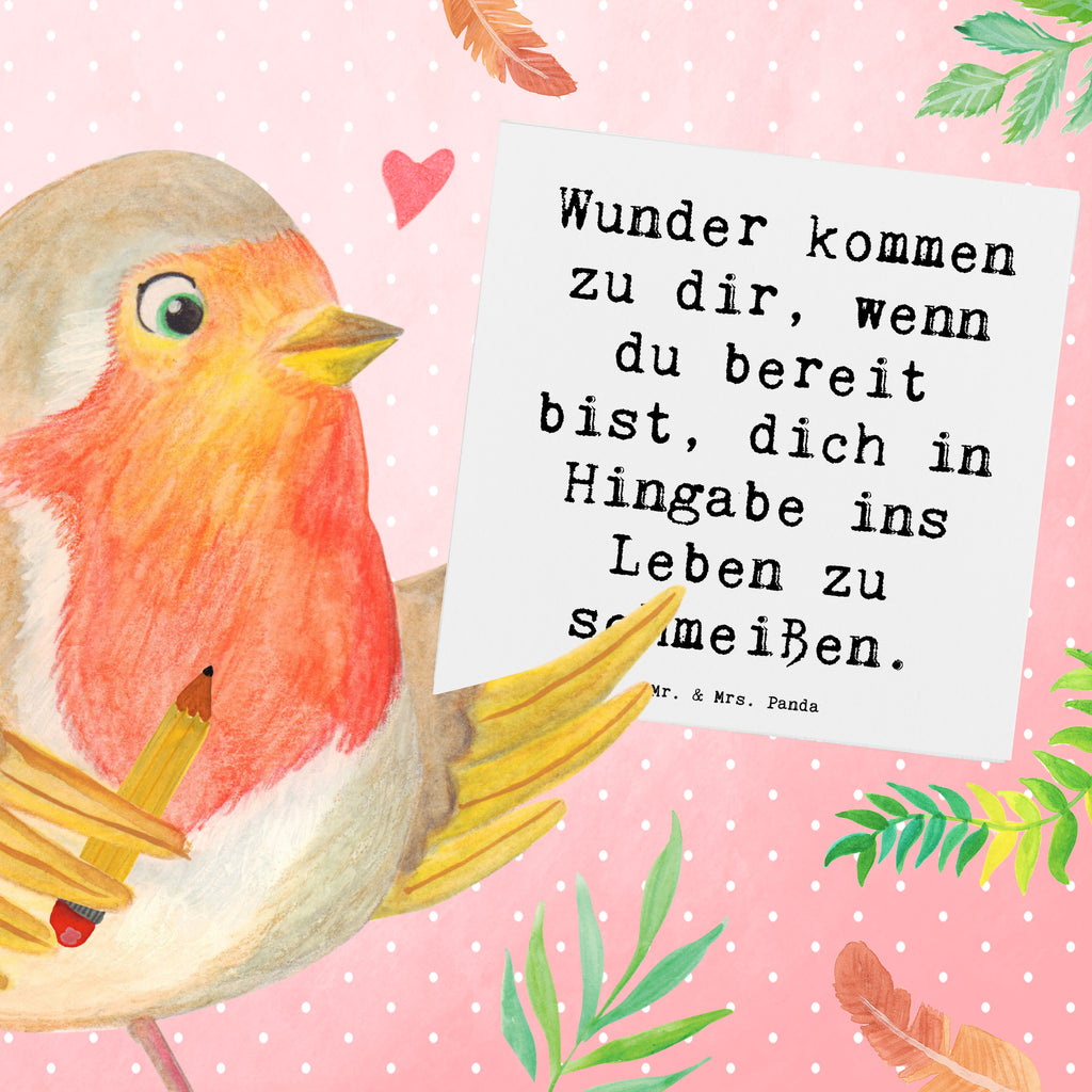 Deluxe Karte Spruch Wunder Hingabe Karte, Grußkarte, Klappkarte, Einladungskarte, Glückwunschkarte, Hochzeitskarte, Geburtstagskarte, Hochwertige Grußkarte, Hochwertige Klappkarte