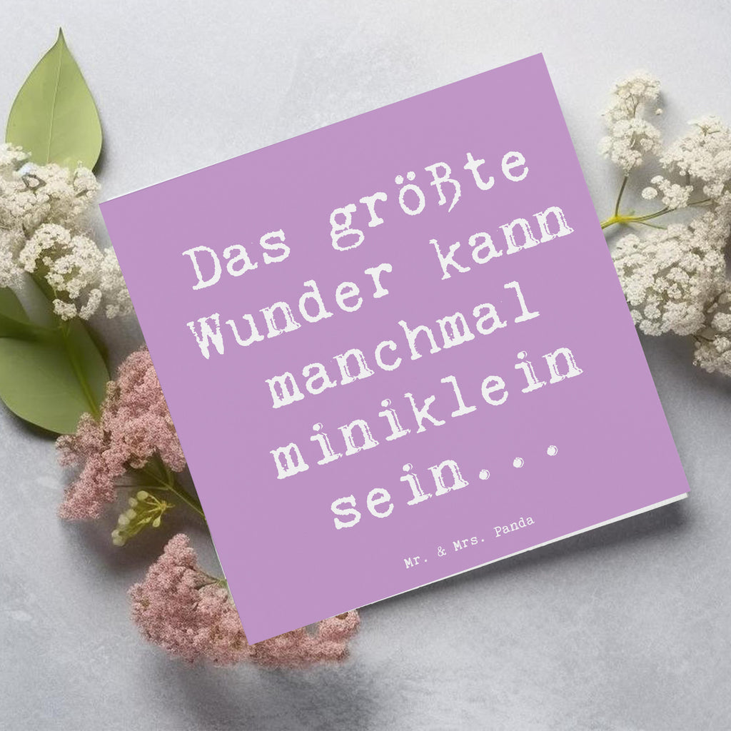 Deluxe Karte Spruch Wunder Entdecken Karte, Grußkarte, Klappkarte, Einladungskarte, Glückwunschkarte, Hochzeitskarte, Geburtstagskarte, Hochwertige Grußkarte, Hochwertige Klappkarte