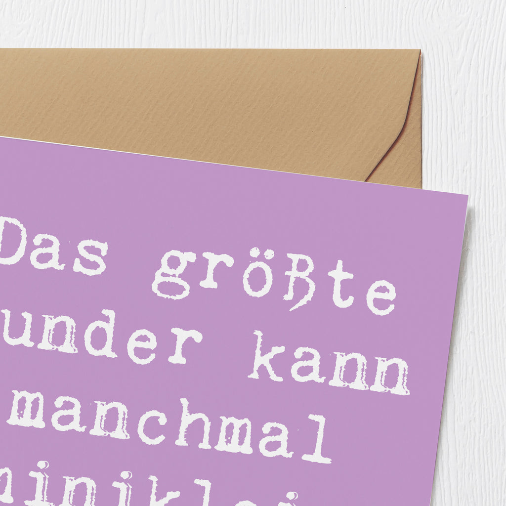 Deluxe Karte Spruch Wunder Entdecken Karte, Grußkarte, Klappkarte, Einladungskarte, Glückwunschkarte, Hochzeitskarte, Geburtstagskarte, Hochwertige Grußkarte, Hochwertige Klappkarte