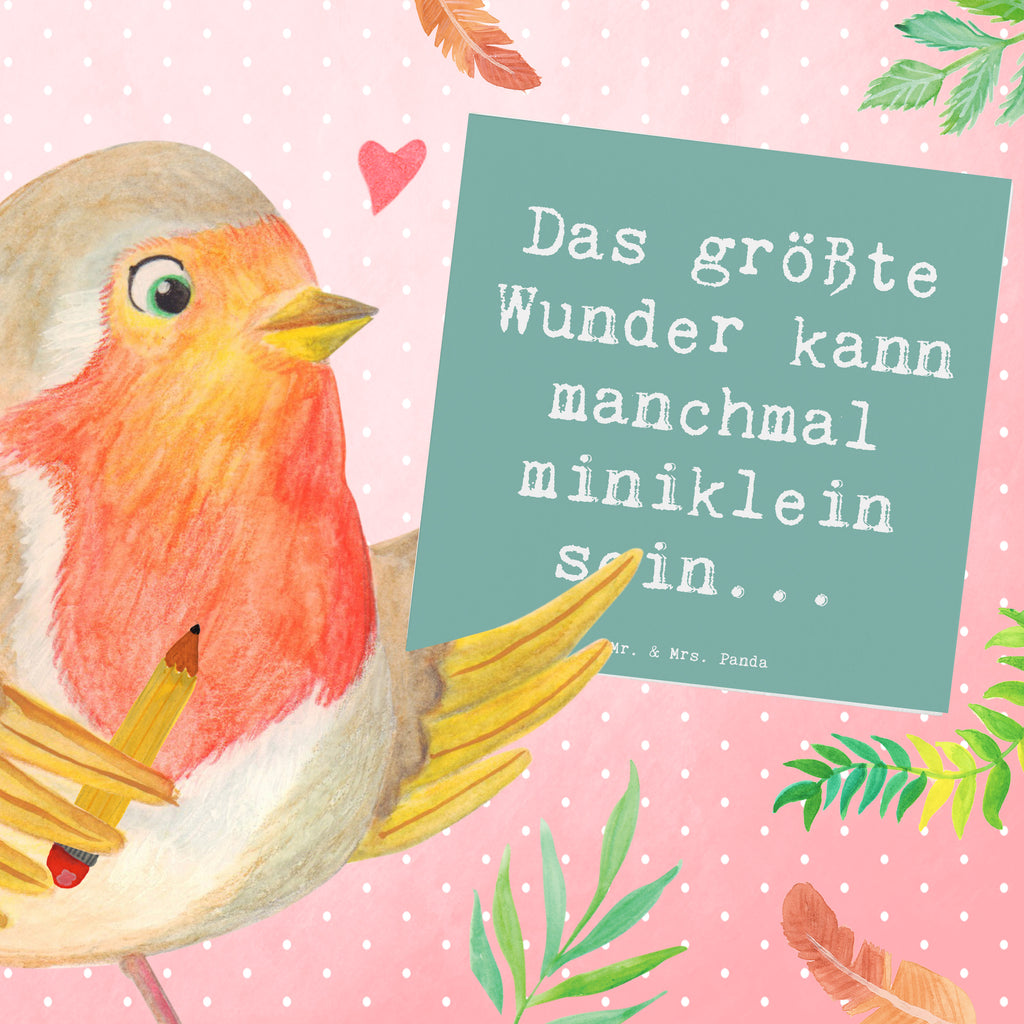 Deluxe Karte Spruch Wunder Entdecken Karte, Grußkarte, Klappkarte, Einladungskarte, Glückwunschkarte, Hochzeitskarte, Geburtstagskarte, Hochwertige Grußkarte, Hochwertige Klappkarte