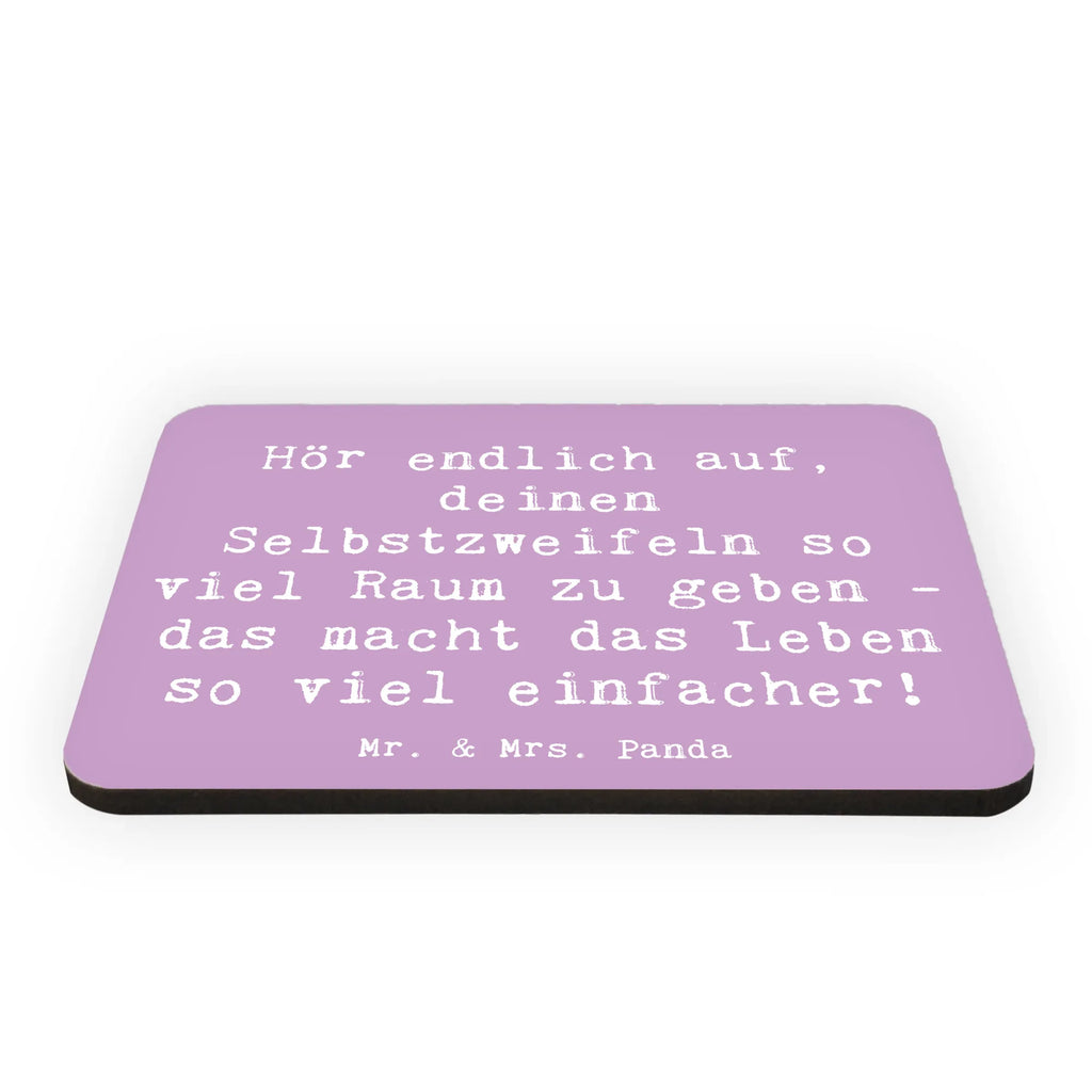 Magnet Spruch Zweifel an sich selbst Kühlschrankmagnet, Pinnwandmagnet, Souvenir Magnet, Motivmagnete, Dekomagnet, Whiteboard Magnet, Notiz Magnet, Kühlschrank Dekoration