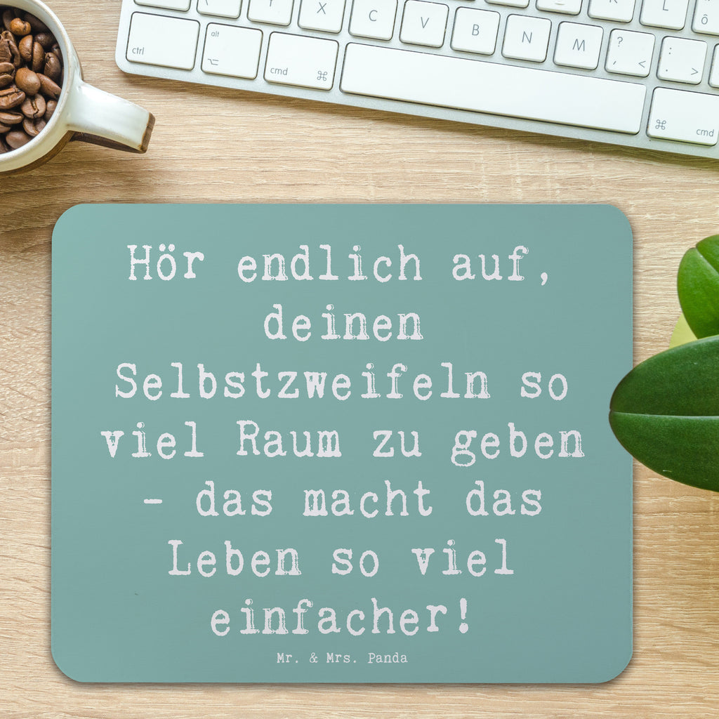 Mauspad Spruch Zweifel an sich selbst Mousepad, Computer zubehör, Büroausstattung, PC Zubehör, Arbeitszimmer, Mauspad, Einzigartiges Mauspad, Designer Mauspad, Mausunterlage, Mauspad Büro