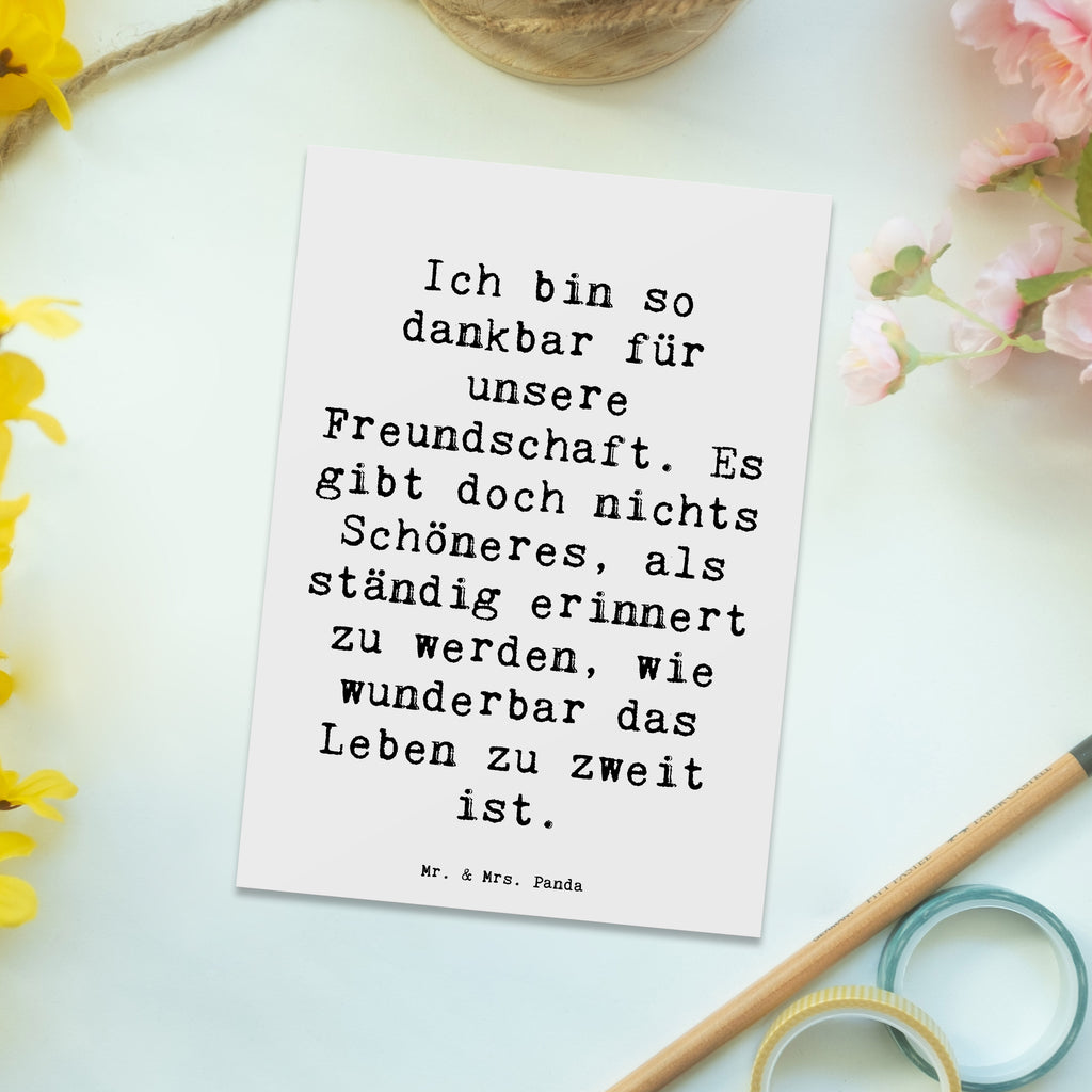 Postkarte Spruch Dankbarkeit für Freundschaft Postkarte, Karte, Geschenkkarte, Grußkarte, Einladung, Ansichtskarte, Geburtstagskarte, Einladungskarte, Dankeskarte, Ansichtskarten, Einladung Geburtstag, Einladungskarten Geburtstag