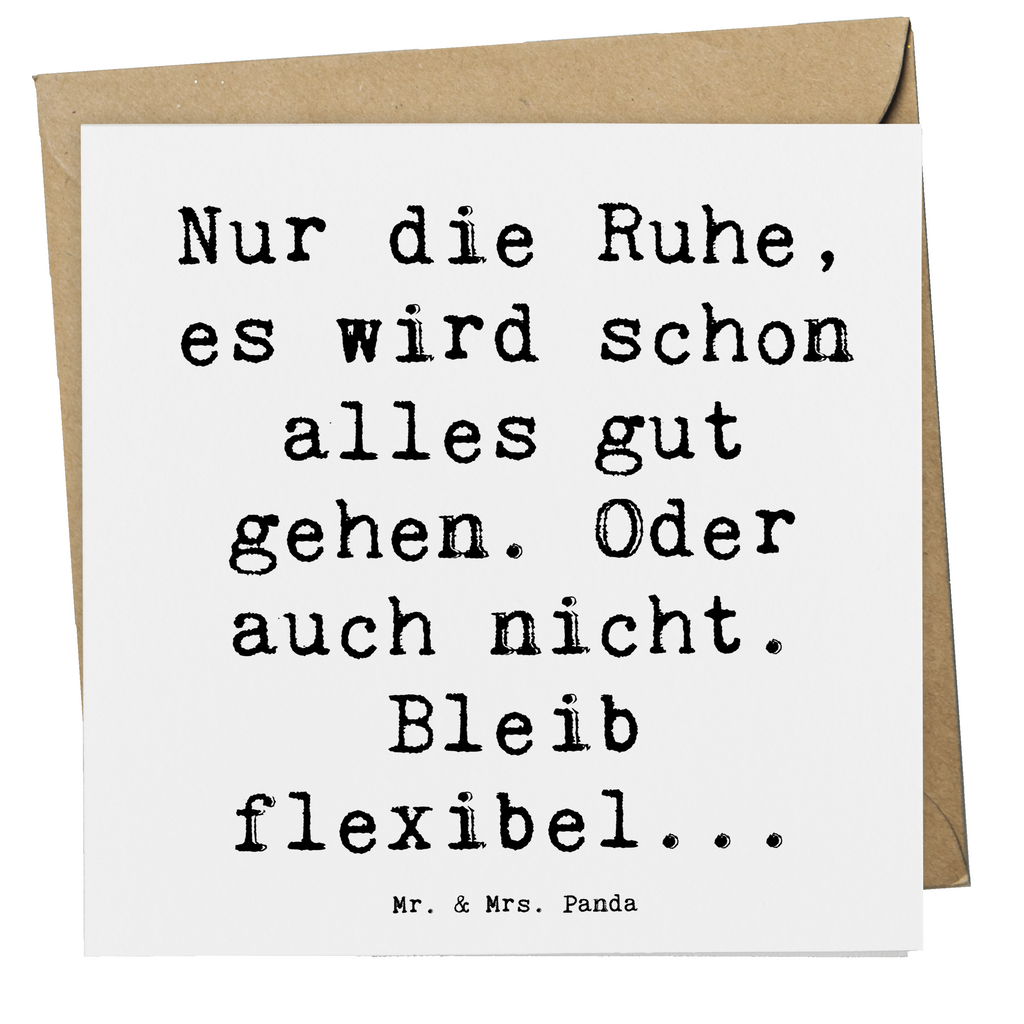 Deluxe Karte Spruch Gelassenheit in Krisen Karte, Grußkarte, Klappkarte, Einladungskarte, Glückwunschkarte, Hochzeitskarte, Geburtstagskarte, Hochwertige Grußkarte, Hochwertige Klappkarte