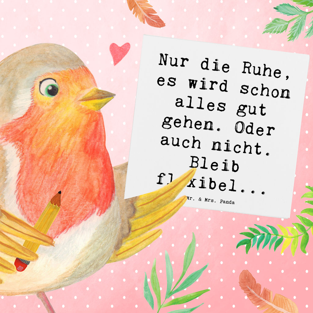 Deluxe Karte Spruch Gelassenheit in Krisen Karte, Grußkarte, Klappkarte, Einladungskarte, Glückwunschkarte, Hochzeitskarte, Geburtstagskarte, Hochwertige Grußkarte, Hochwertige Klappkarte