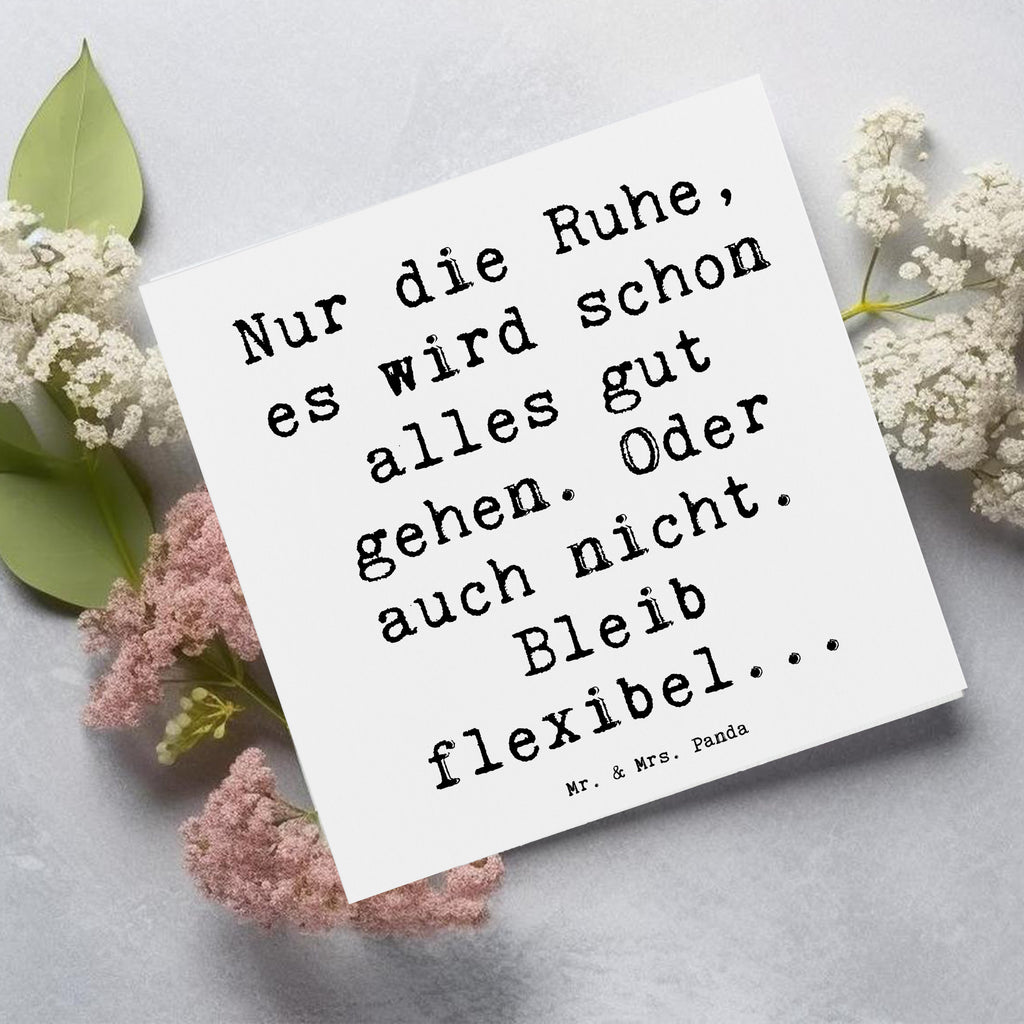 Deluxe Karte Spruch Gelassenheit in Krisen Karte, Grußkarte, Klappkarte, Einladungskarte, Glückwunschkarte, Hochzeitskarte, Geburtstagskarte, Hochwertige Grußkarte, Hochwertige Klappkarte