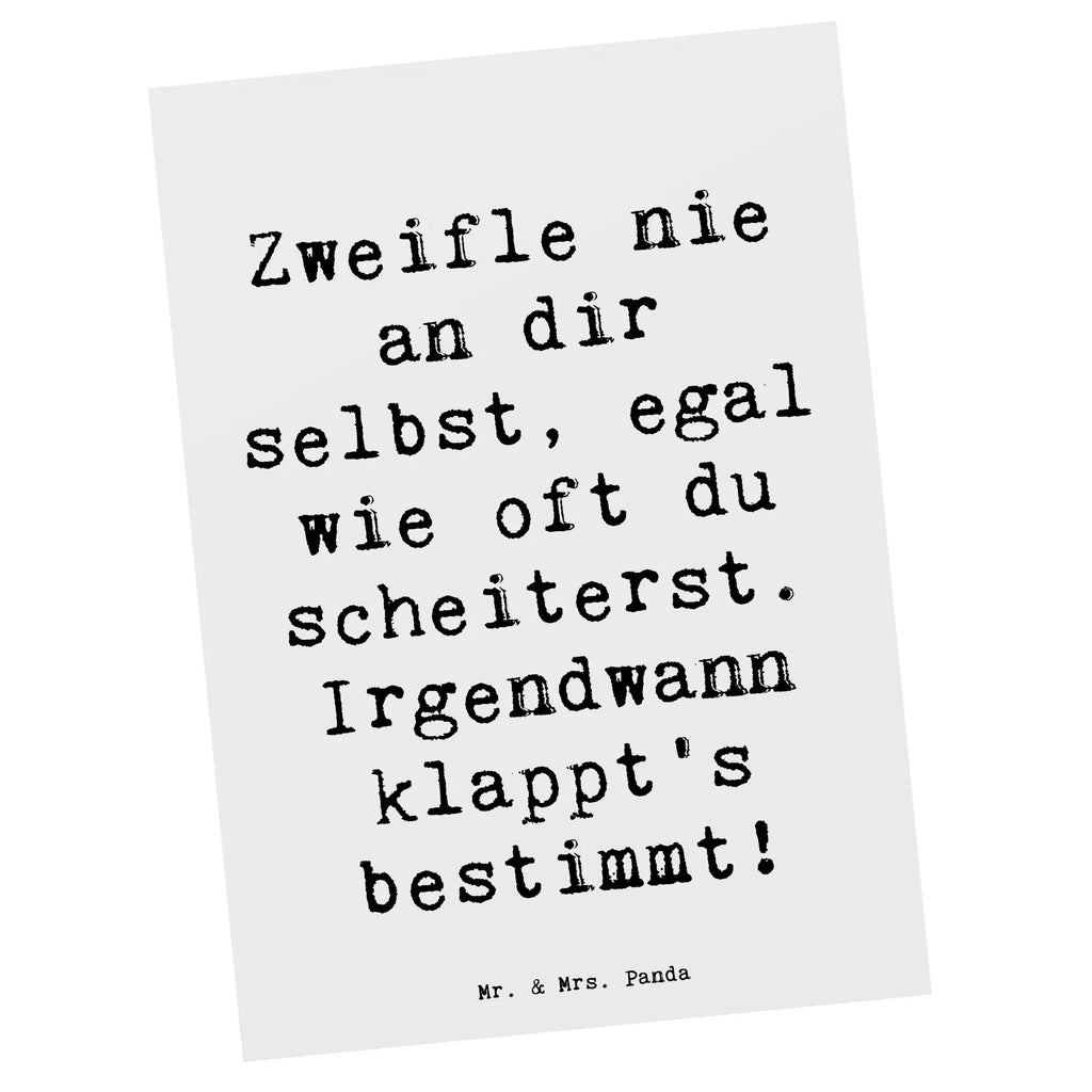 Postkarte Spruch Glaube an sich selbst Postkarte, Karte, Geschenkkarte, Grußkarte, Einladung, Ansichtskarte, Geburtstagskarte, Einladungskarte, Dankeskarte, Ansichtskarten, Einladung Geburtstag, Einladungskarten Geburtstag