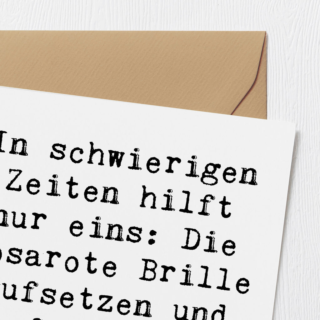 Deluxe Karte Spruch Hoffnung in schwierigen Zeiten Karte, Grußkarte, Klappkarte, Einladungskarte, Glückwunschkarte, Hochzeitskarte, Geburtstagskarte, Hochwertige Grußkarte, Hochwertige Klappkarte