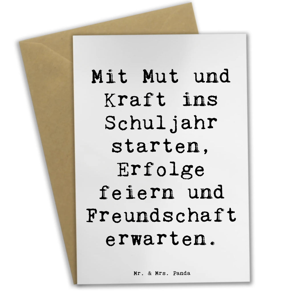 Grußkarte Spruch Mutiger Schulanfang Grußkarte, Klappkarte, Einladungskarte, Glückwunschkarte, Hochzeitskarte, Geburtstagskarte, Karte, Ansichtskarten