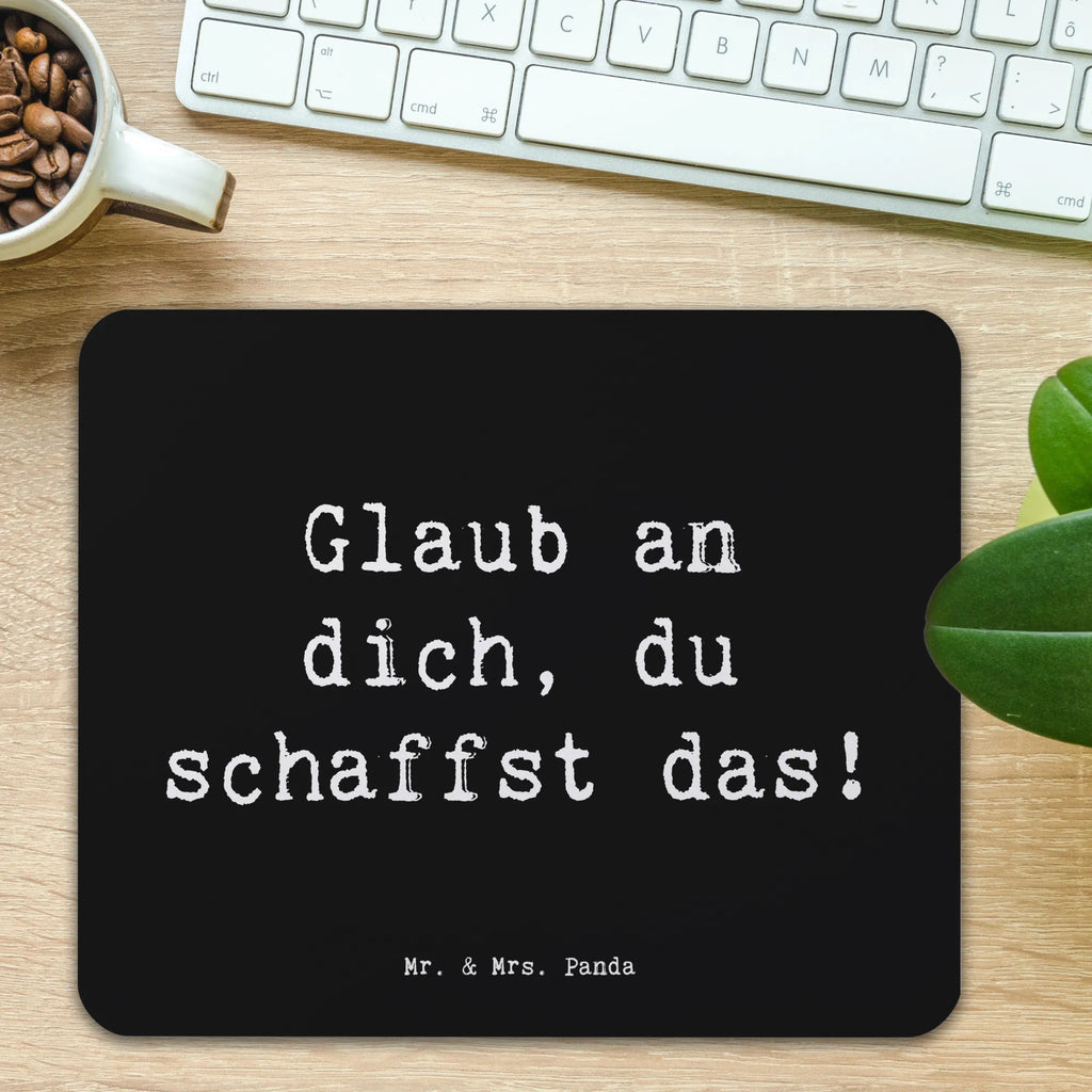 Mauspad Spruch Schulanfang Glaube Mousepad, Computer zubehör, Büroausstattung, PC Zubehör, Arbeitszimmer, Mauspad, Einzigartiges Mauspad, Designer Mauspad, Mausunterlage, Mauspad Büro