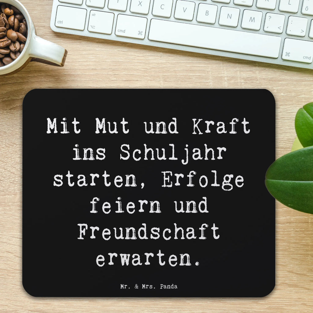 Mauspad Spruch Mutiger Schulanfang Mousepad, Computer zubehör, Büroausstattung, PC Zubehör, Arbeitszimmer, Mauspad, Einzigartiges Mauspad, Designer Mauspad, Mausunterlage, Mauspad Büro