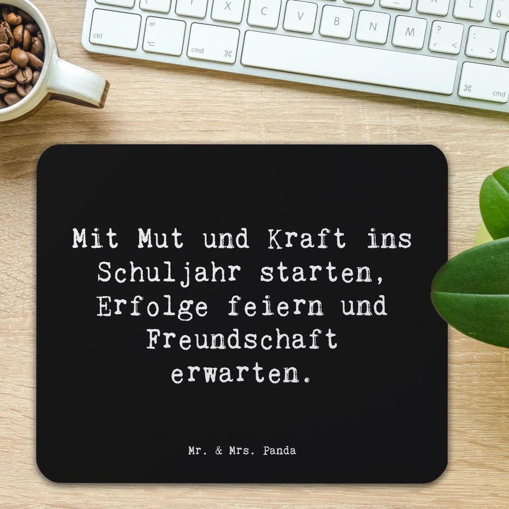 Mauspad Spruch Mutiger Schulanfang Mousepad, Computer zubehör, Büroausstattung, PC Zubehör, Arbeitszimmer, Mauspad, Einzigartiges Mauspad, Designer Mauspad, Mausunterlage, Mauspad Büro