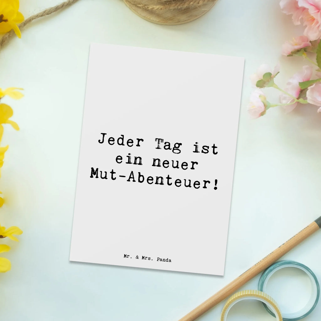 Postkarte Spruch Angst überwinden Abenteuer Postkarte, Karte, Geschenkkarte, Grußkarte, Einladung, Ansichtskarte, Geburtstagskarte, Einladungskarte, Dankeskarte, Ansichtskarten, Einladung Geburtstag, Einladungskarten Geburtstag