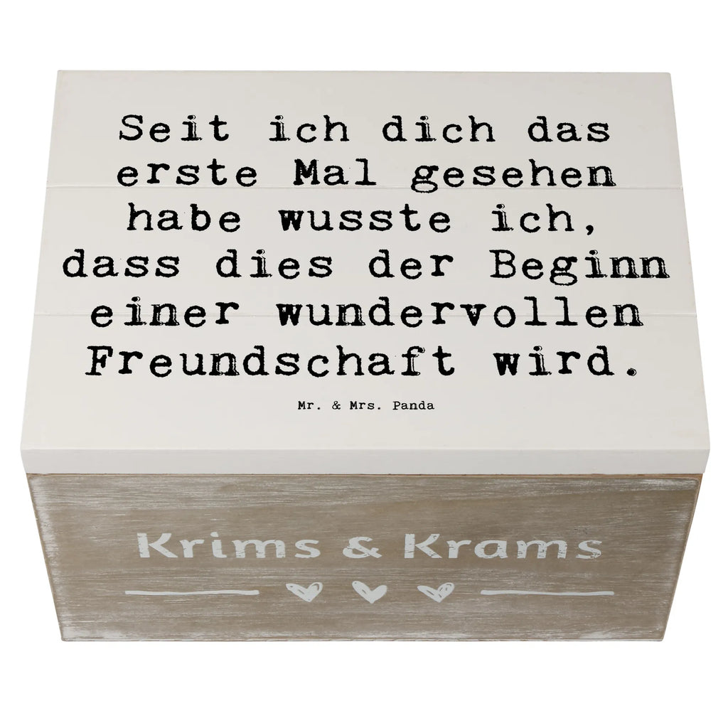 Holzkiste Spruch Neue Freunde finden Holzkiste, Kiste, Schatzkiste, Truhe, Schatulle, XXL, Erinnerungsbox, Erinnerungskiste, Dekokiste, Aufbewahrungsbox, Geschenkbox, Geschenkdose