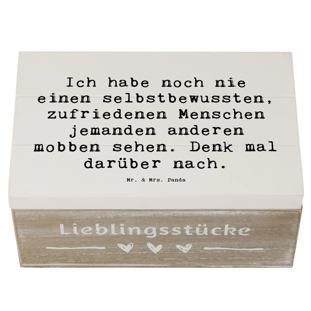 Holzkiste Spruch Mobbing bewältigen Holzkiste, Kiste, Schatzkiste, Truhe, Schatulle, XXL, Erinnerungsbox, Erinnerungskiste, Dekokiste, Aufbewahrungsbox, Geschenkbox, Geschenkdose