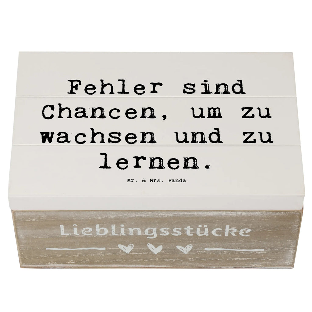 Holzkiste Spruch Fehler lernen wachsen Holzkiste, Kiste, Schatzkiste, Truhe, Schatulle, XXL, Erinnerungsbox, Erinnerungskiste, Dekokiste, Aufbewahrungsbox, Geschenkbox, Geschenkdose