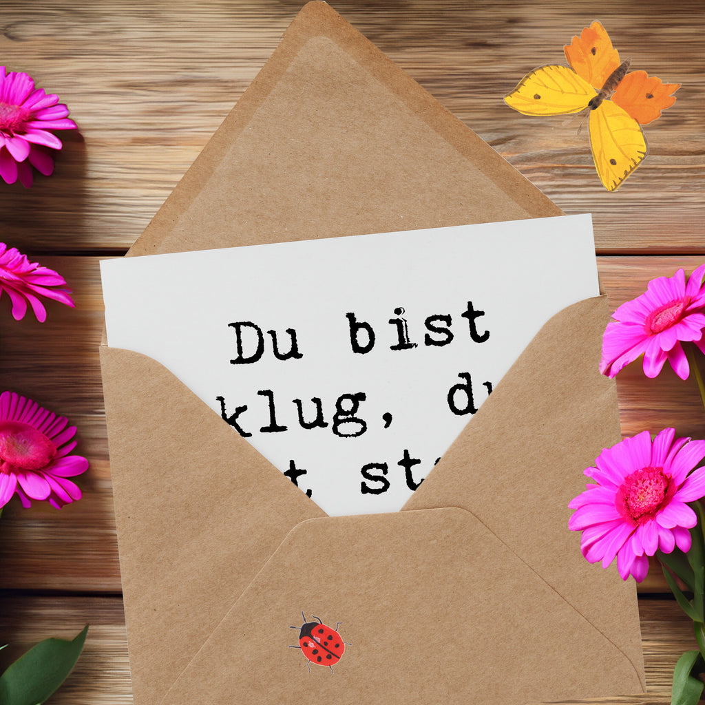 Deluxe Karte Spruch Erster Schultag Motivation Karte, Grußkarte, Klappkarte, Einladungskarte, Glückwunschkarte, Hochzeitskarte, Geburtstagskarte, Hochwertige Grußkarte, Hochwertige Klappkarte