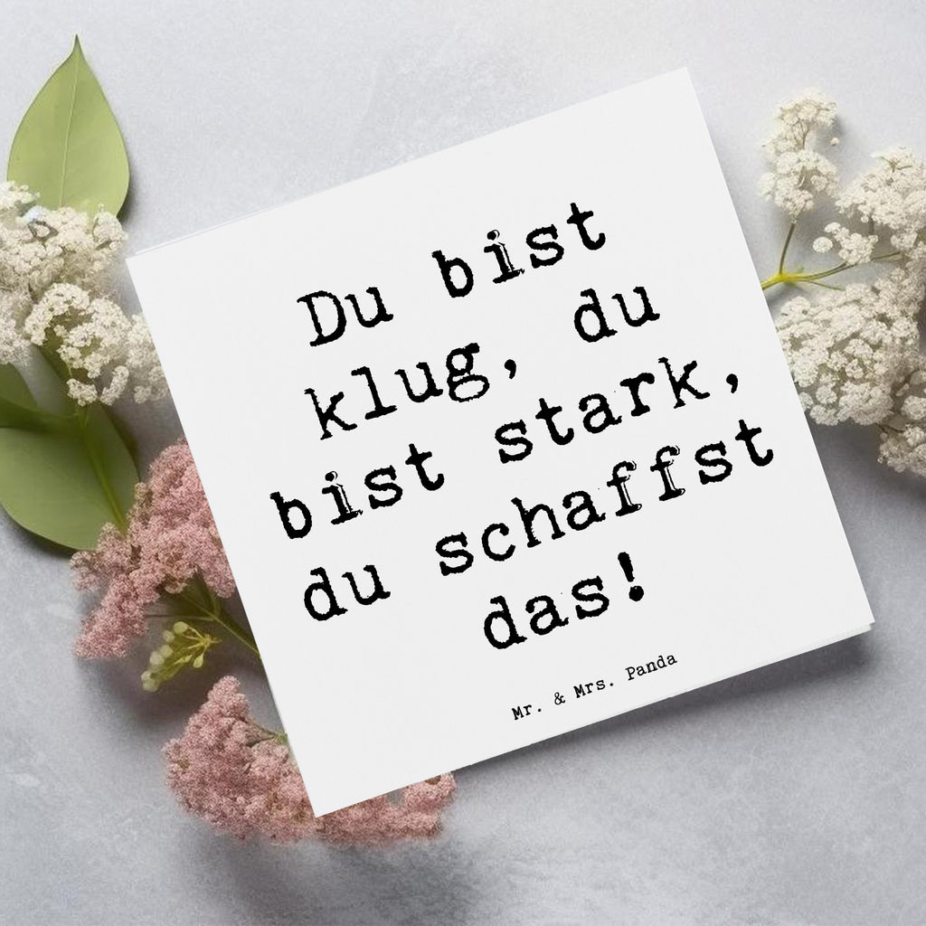 Deluxe Karte Spruch Erster Schultag Motivation Karte, Grußkarte, Klappkarte, Einladungskarte, Glückwunschkarte, Hochzeitskarte, Geburtstagskarte, Hochwertige Grußkarte, Hochwertige Klappkarte