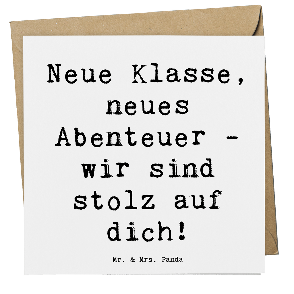 Deluxe Karte Spruch Erster Schultag Abenteuer Karte, Grußkarte, Klappkarte, Einladungskarte, Glückwunschkarte, Hochzeitskarte, Geburtstagskarte, Hochwertige Grußkarte, Hochwertige Klappkarte