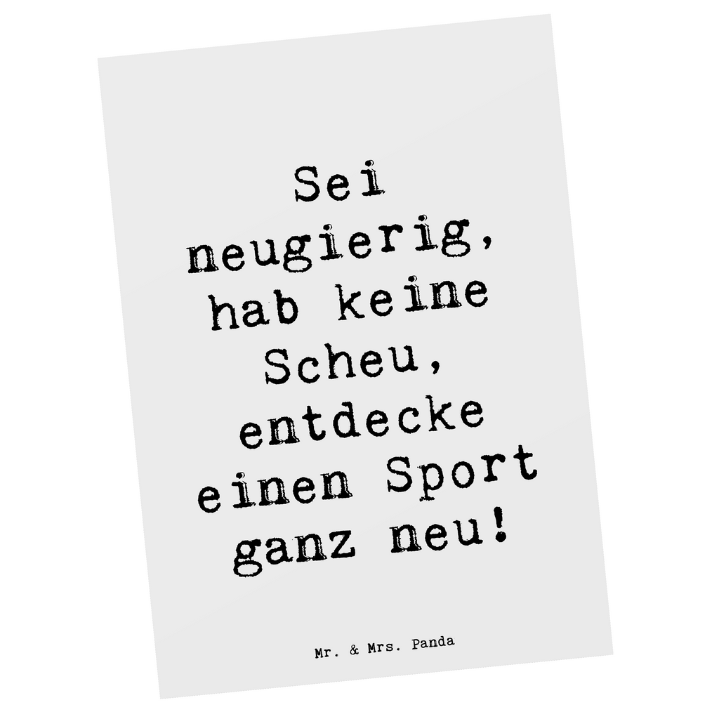 Postkarte Spruch Neuer Sport Postkarte, Karte, Geschenkkarte, Grußkarte, Einladung, Ansichtskarte, Geburtstagskarte, Einladungskarte, Dankeskarte, Ansichtskarten, Einladung Geburtstag, Einladungskarten Geburtstag