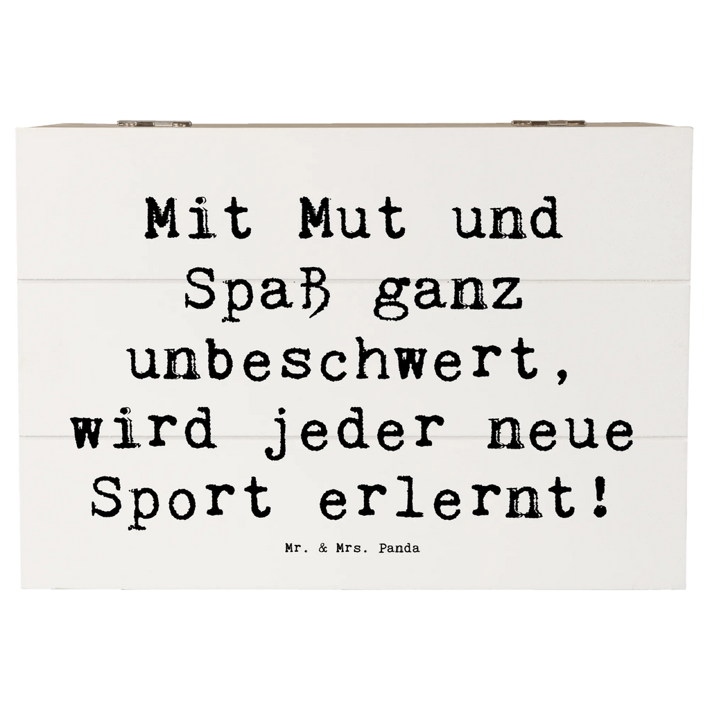 Holzkiste Spruch Neue Sportart versuchen Holzkiste, Kiste, Schatzkiste, Truhe, Schatulle, XXL, Erinnerungsbox, Erinnerungskiste, Dekokiste, Aufbewahrungsbox, Geschenkbox, Geschenkdose