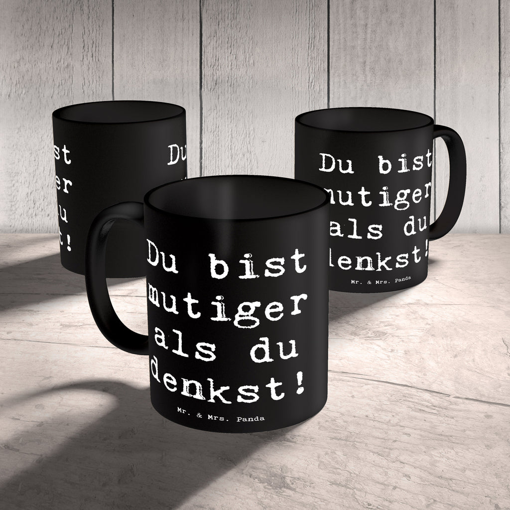 Tasse Spruch Alleine schlafen lernen Mutiger als gedacht Tasse, Kaffeetasse, Teetasse, Becher, Kaffeebecher, Teebecher, Keramiktasse, Porzellantasse, Büro Tasse, Geschenk Tasse, Tasse Sprüche, Tasse Motive, Kaffeetassen, Tasse bedrucken, Designer Tasse, Cappuccino Tassen, Schöne Teetassen