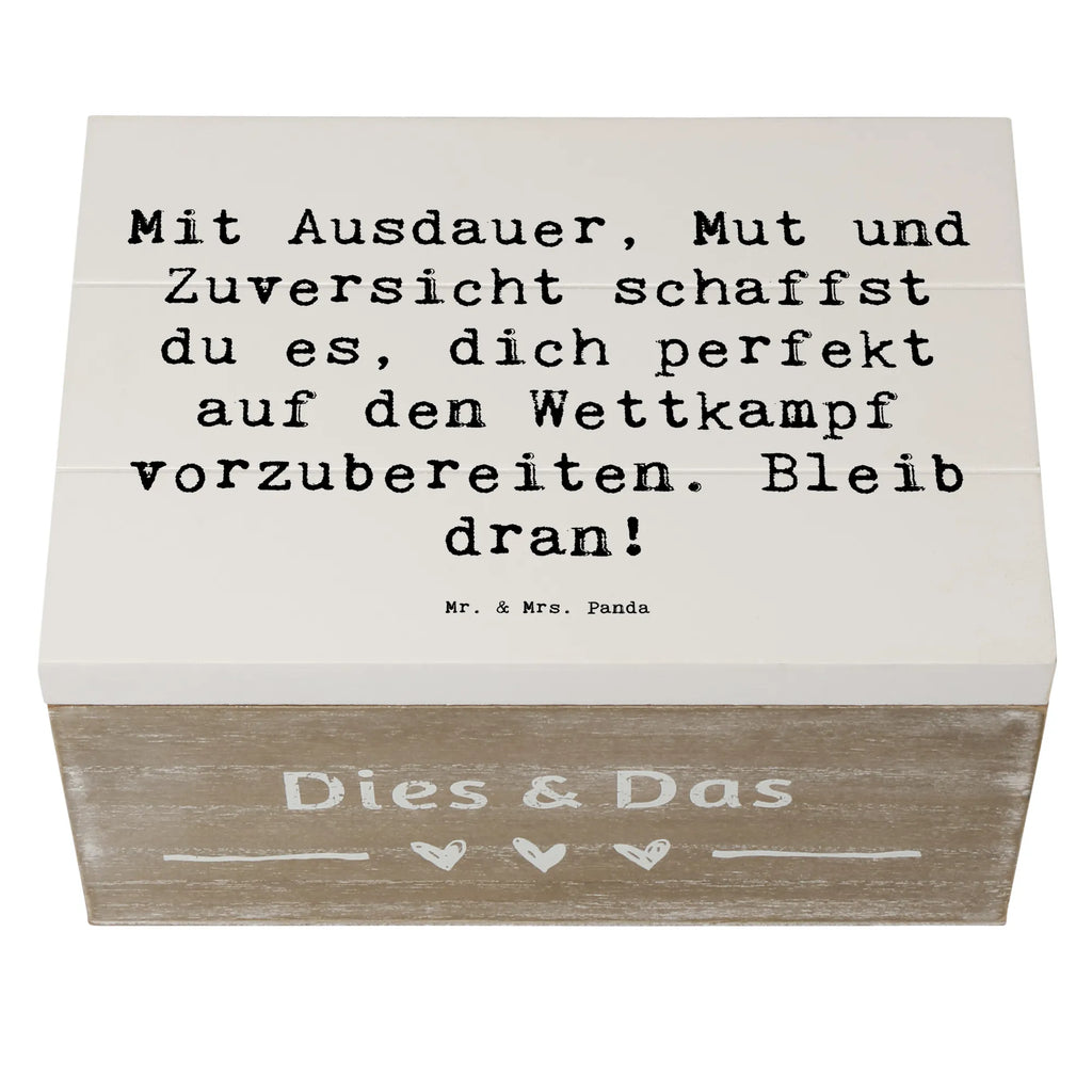 Holzkiste Spruch Wettkampfvorbereitung meistern Holzkiste, Kiste, Schatzkiste, Truhe, Schatulle, XXL, Erinnerungsbox, Erinnerungskiste, Dekokiste, Aufbewahrungsbox, Geschenkbox, Geschenkdose