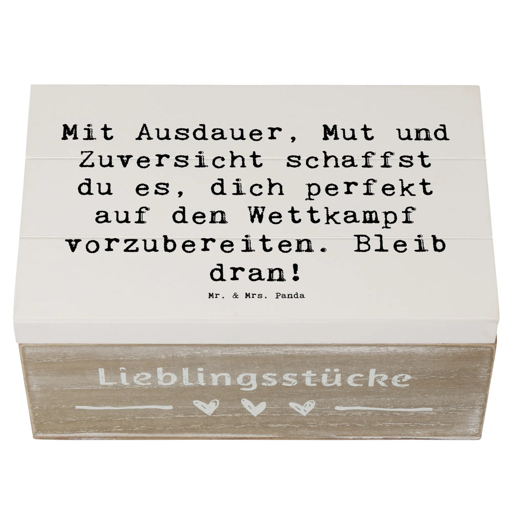 Holzkiste Spruch Wettkampfvorbereitung meistern Holzkiste, Kiste, Schatzkiste, Truhe, Schatulle, XXL, Erinnerungsbox, Erinnerungskiste, Dekokiste, Aufbewahrungsbox, Geschenkbox, Geschenkdose