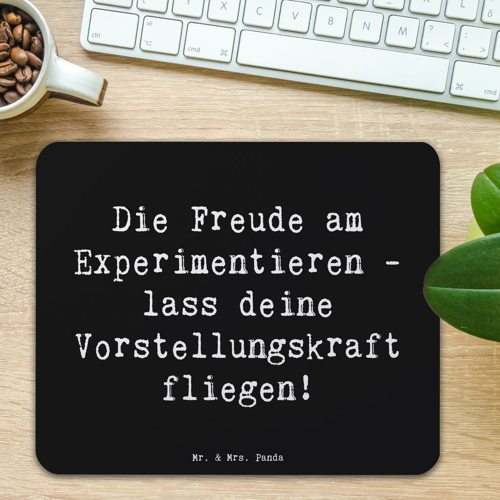 Mauspad Spruch Die Freude am Experimentieren Mousepad, Computer zubehör, Büroausstattung, PC Zubehör, Arbeitszimmer, Mauspad, Einzigartiges Mauspad, Designer Mauspad, Mausunterlage, Mauspad Büro