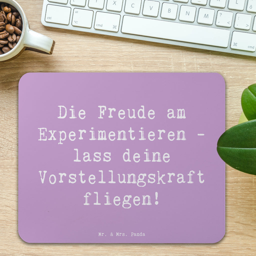 Mauspad Spruch Die Freude am Experimentieren Mousepad, Computer zubehör, Büroausstattung, PC Zubehör, Arbeitszimmer, Mauspad, Einzigartiges Mauspad, Designer Mauspad, Mausunterlage, Mauspad Büro