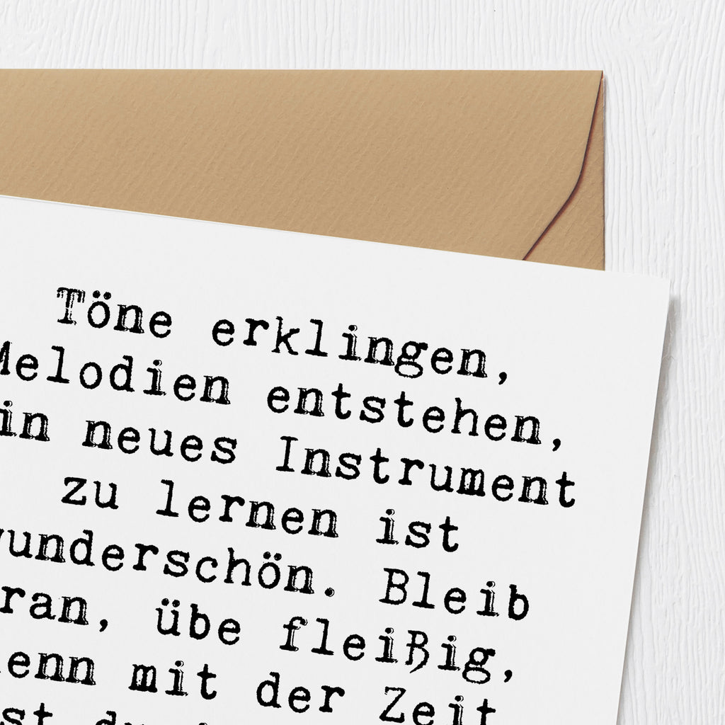 Deluxe Karte Spruch Ein neues Musikinstrument lernen Karte, Grußkarte, Klappkarte, Einladungskarte, Glückwunschkarte, Hochzeitskarte, Geburtstagskarte, Hochwertige Grußkarte, Hochwertige Klappkarte