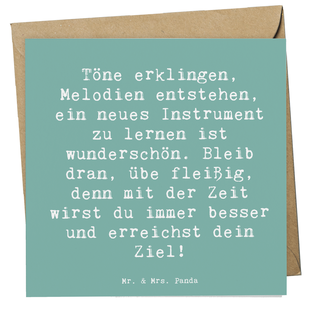 Deluxe Karte Spruch Ein neues Musikinstrument lernen Karte, Grußkarte, Klappkarte, Einladungskarte, Glückwunschkarte, Hochzeitskarte, Geburtstagskarte, Hochwertige Grußkarte, Hochwertige Klappkarte