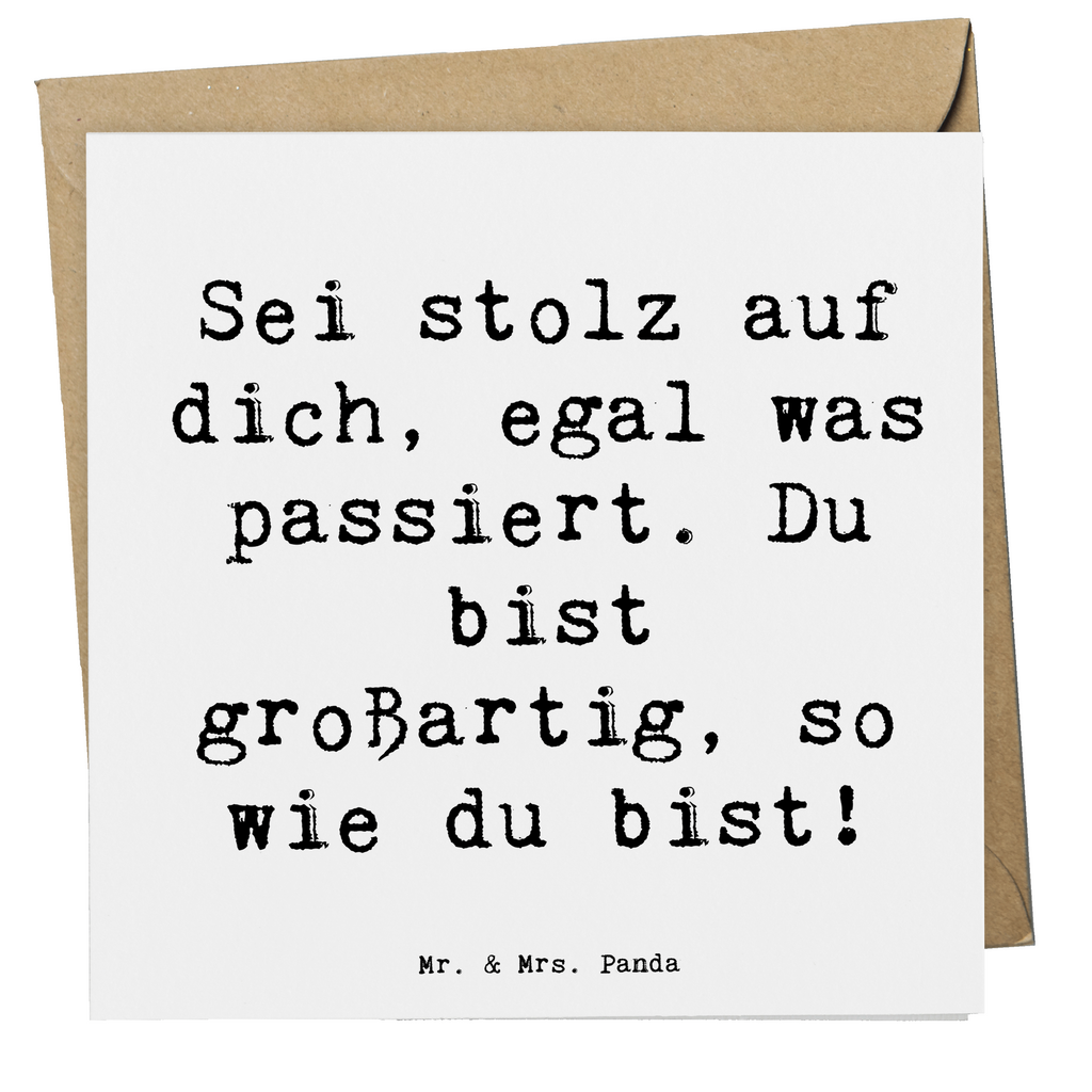 Deluxe Karte Spruch Mit Enttäuschungen umgehen Stolz Karte, Grußkarte, Klappkarte, Einladungskarte, Glückwunschkarte, Hochzeitskarte, Geburtstagskarte, Hochwertige Grußkarte, Hochwertige Klappkarte