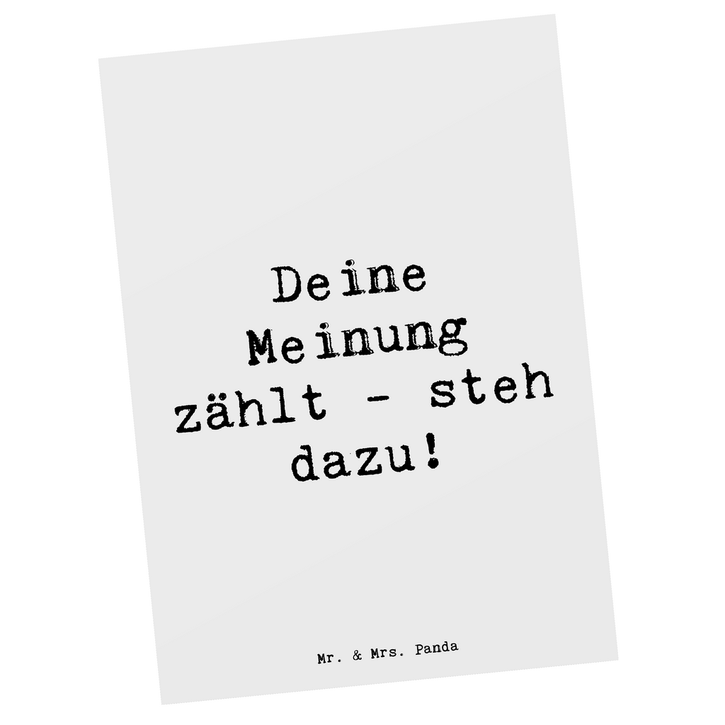 Postkarte Spruch Mutig zu Meinungen Postkarte, Karte, Geschenkkarte, Grußkarte, Einladung, Ansichtskarte, Geburtstagskarte, Einladungskarte, Dankeskarte, Ansichtskarten, Einladung Geburtstag, Einladungskarten Geburtstag