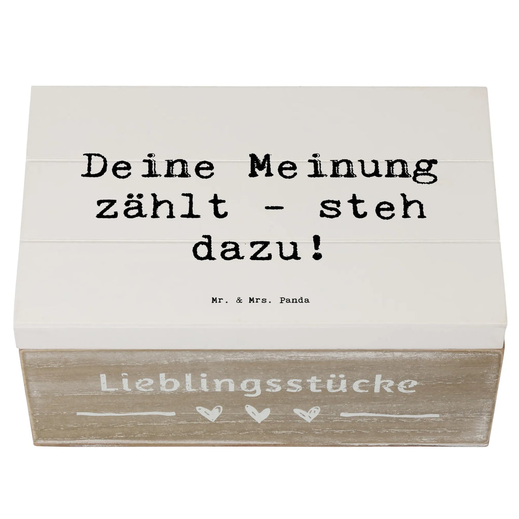 Holzkiste Spruch Mutig zu Meinungen Holzkiste, Kiste, Schatzkiste, Truhe, Schatulle, XXL, Erinnerungsbox, Erinnerungskiste, Dekokiste, Aufbewahrungsbox, Geschenkbox, Geschenkdose