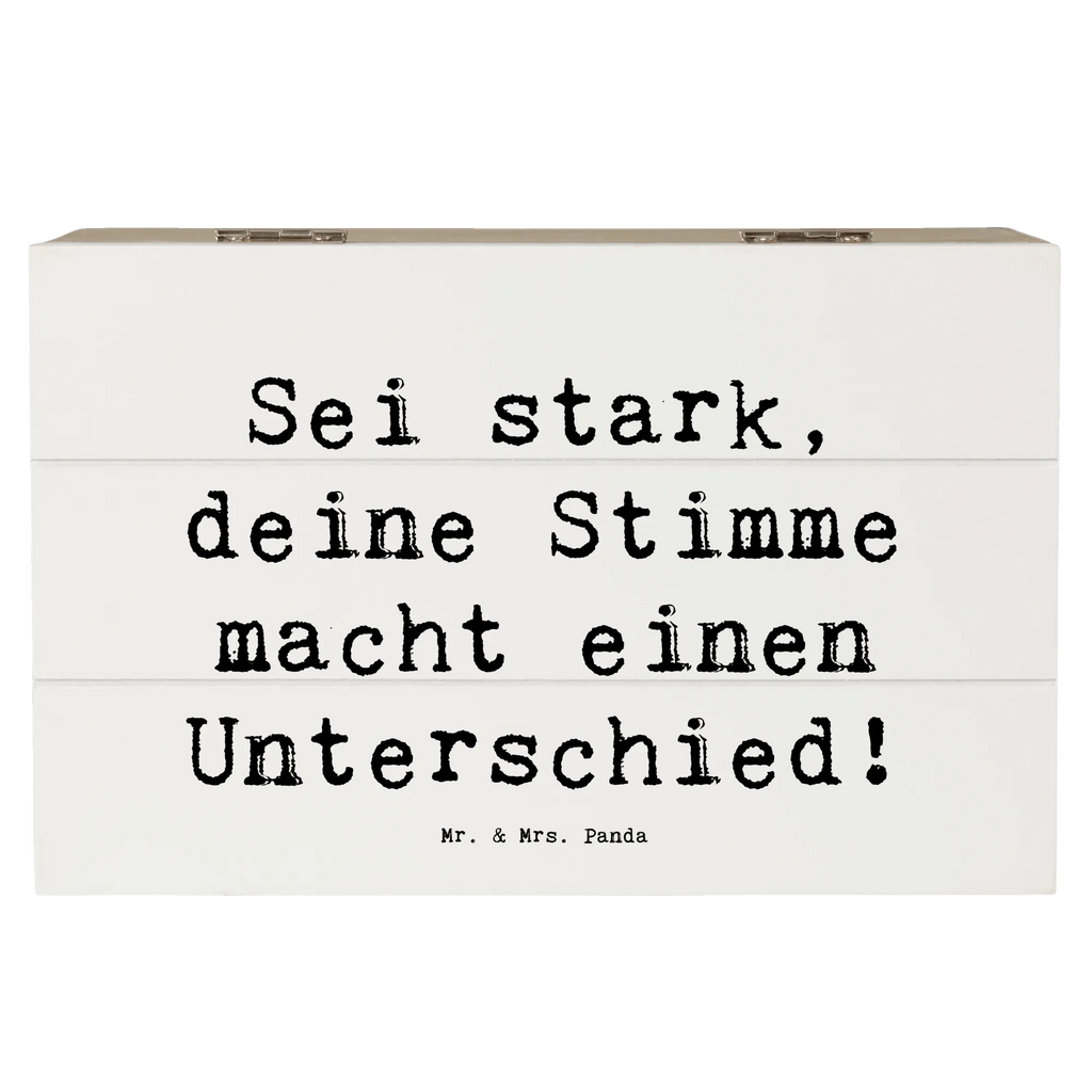 Holzkiste Spruch Deine Stimme zählt Holzkiste, Kiste, Schatzkiste, Truhe, Schatulle, XXL, Erinnerungsbox, Erinnerungskiste, Dekokiste, Aufbewahrungsbox, Geschenkbox, Geschenkdose