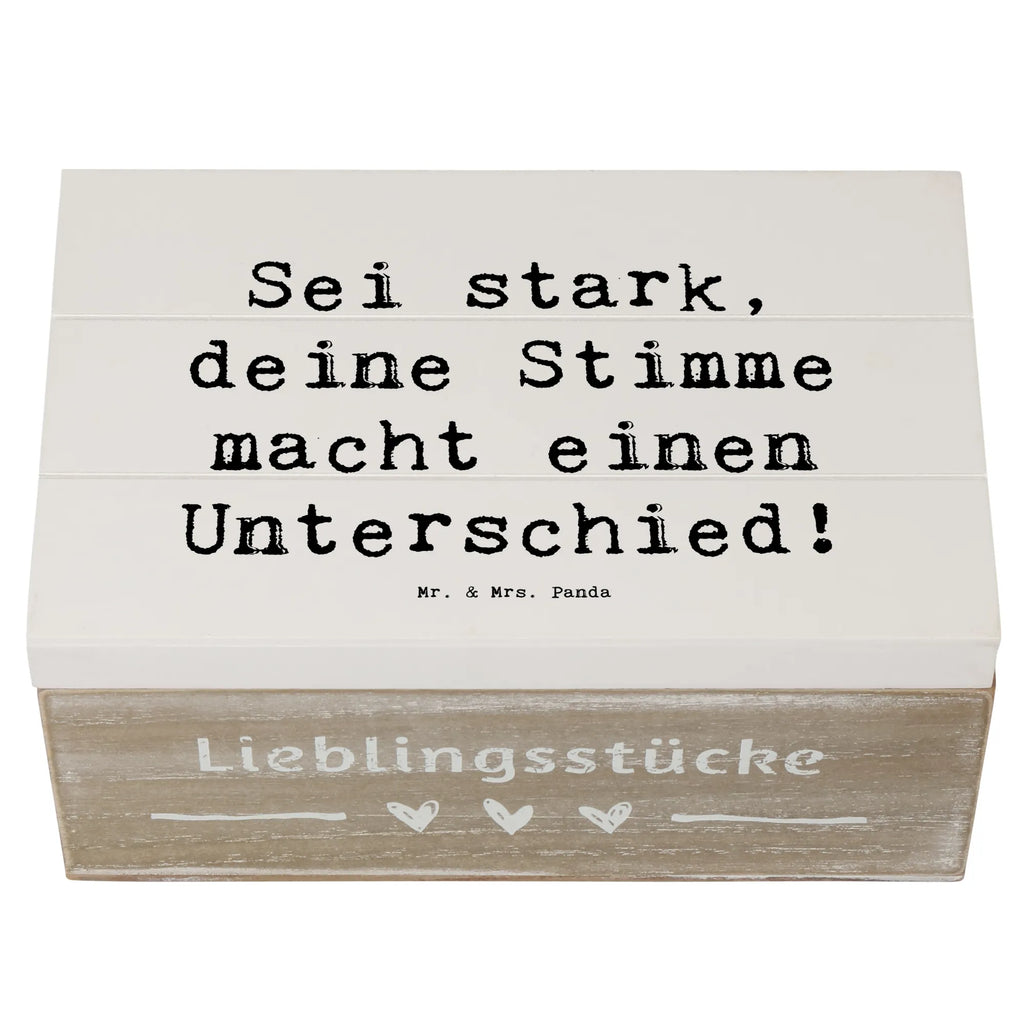 Holzkiste Spruch Deine Stimme zählt Holzkiste, Kiste, Schatzkiste, Truhe, Schatulle, XXL, Erinnerungsbox, Erinnerungskiste, Dekokiste, Aufbewahrungsbox, Geschenkbox, Geschenkdose