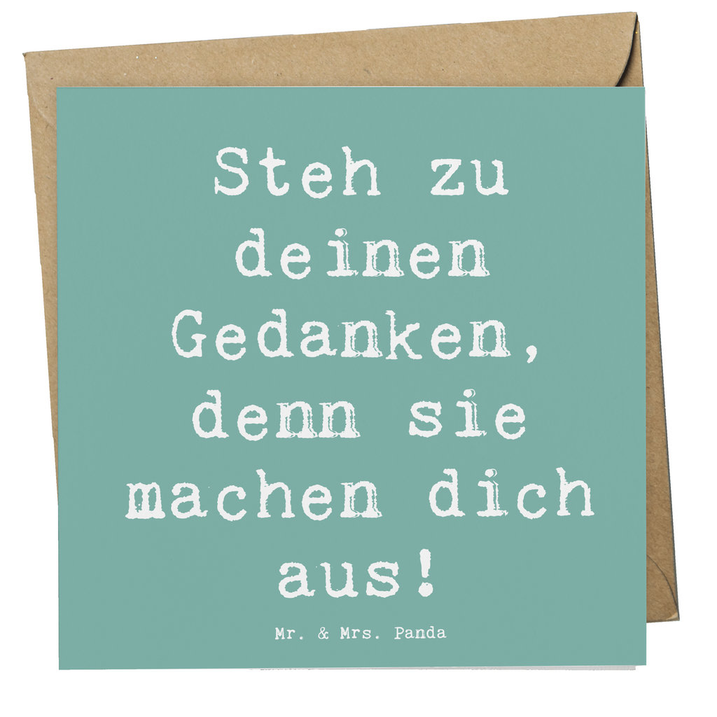 Deluxe Karte Spruch Mutig zu seinen Meinungen stehen Karte, Grußkarte, Klappkarte, Einladungskarte, Glückwunschkarte, Hochzeitskarte, Geburtstagskarte, Hochwertige Grußkarte, Hochwertige Klappkarte