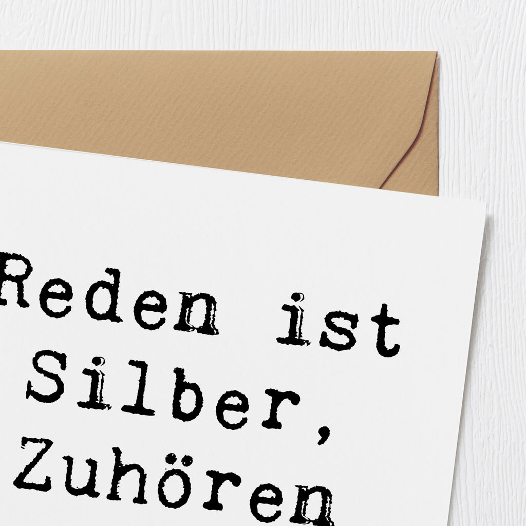 Deluxe Karte Spruch Konflikte friedlich lösen Karte, Grußkarte, Klappkarte, Einladungskarte, Glückwunschkarte, Hochzeitskarte, Geburtstagskarte, Hochwertige Grußkarte, Hochwertige Klappkarte