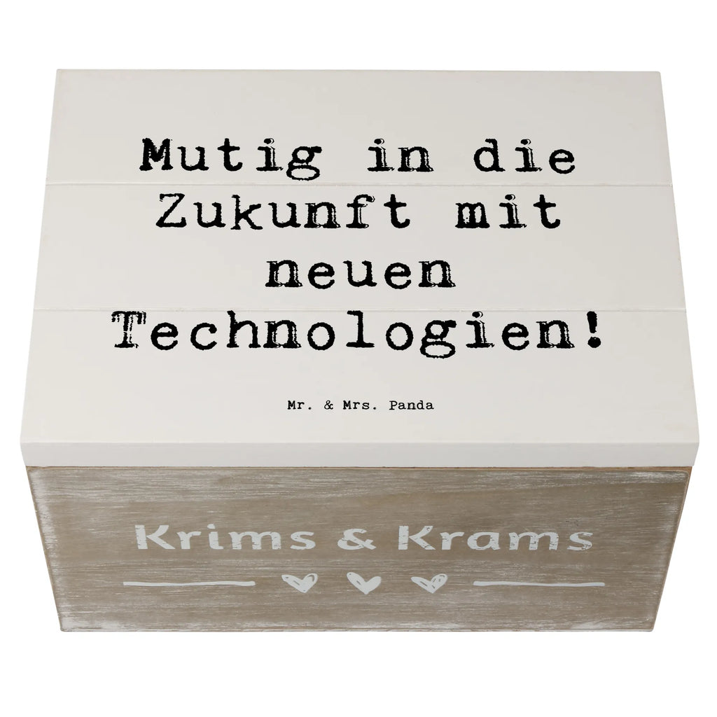 Holzkiste Spruch Neuen Technologien begegnen Holzkiste, Kiste, Schatzkiste, Truhe, Schatulle, XXL, Erinnerungsbox, Erinnerungskiste, Dekokiste, Aufbewahrungsbox, Geschenkbox, Geschenkdose