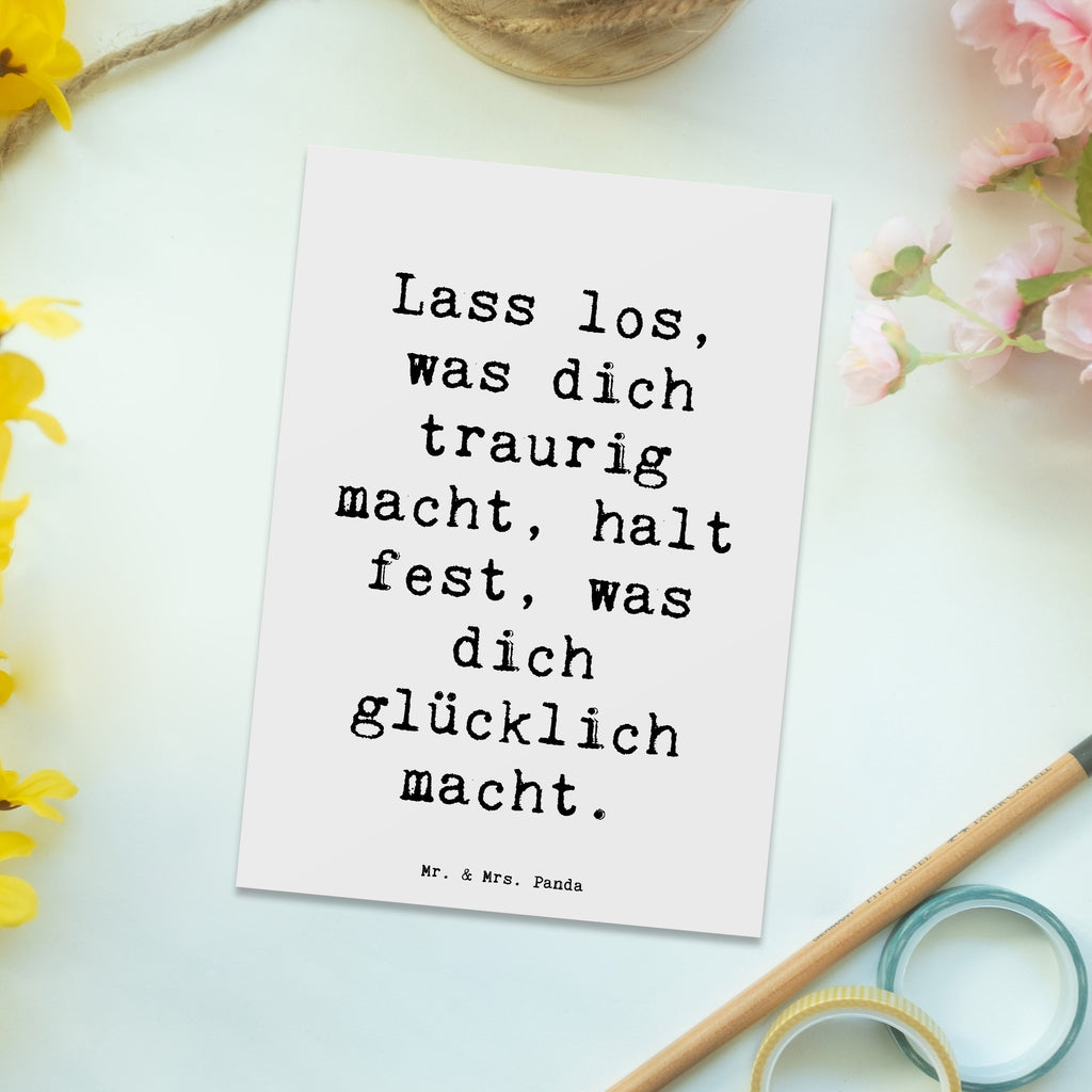 Postkarte Spruch Verluste betrauern und loslassen Postkarte, Karte, Geschenkkarte, Grußkarte, Einladung, Ansichtskarte, Geburtstagskarte, Einladungskarte, Dankeskarte, Ansichtskarten, Einladung Geburtstag, Einladungskarten Geburtstag