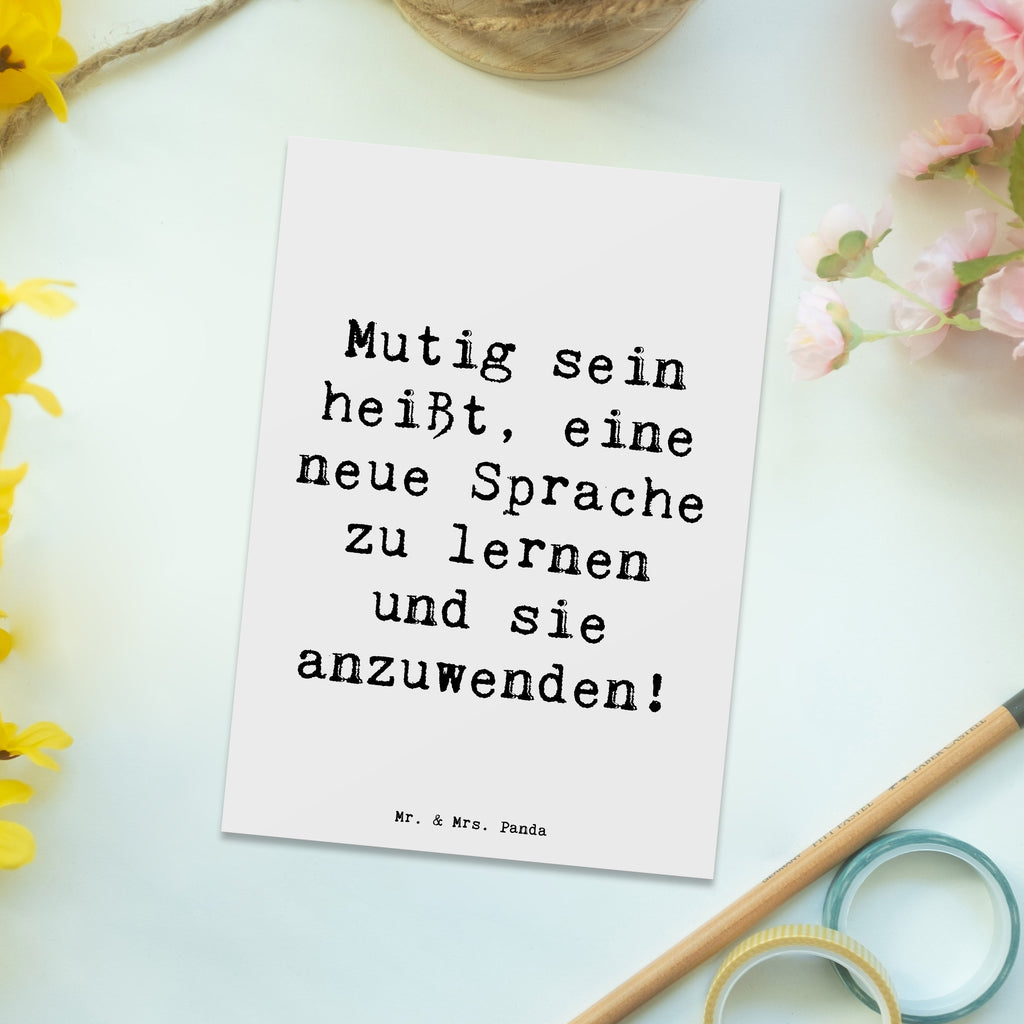 Postkarte Spruch Sprachen Lernen und Anwenden Postkarte, Karte, Geschenkkarte, Grußkarte, Einladung, Ansichtskarte, Geburtstagskarte, Einladungskarte, Dankeskarte, Ansichtskarten, Einladung Geburtstag, Einladungskarten Geburtstag