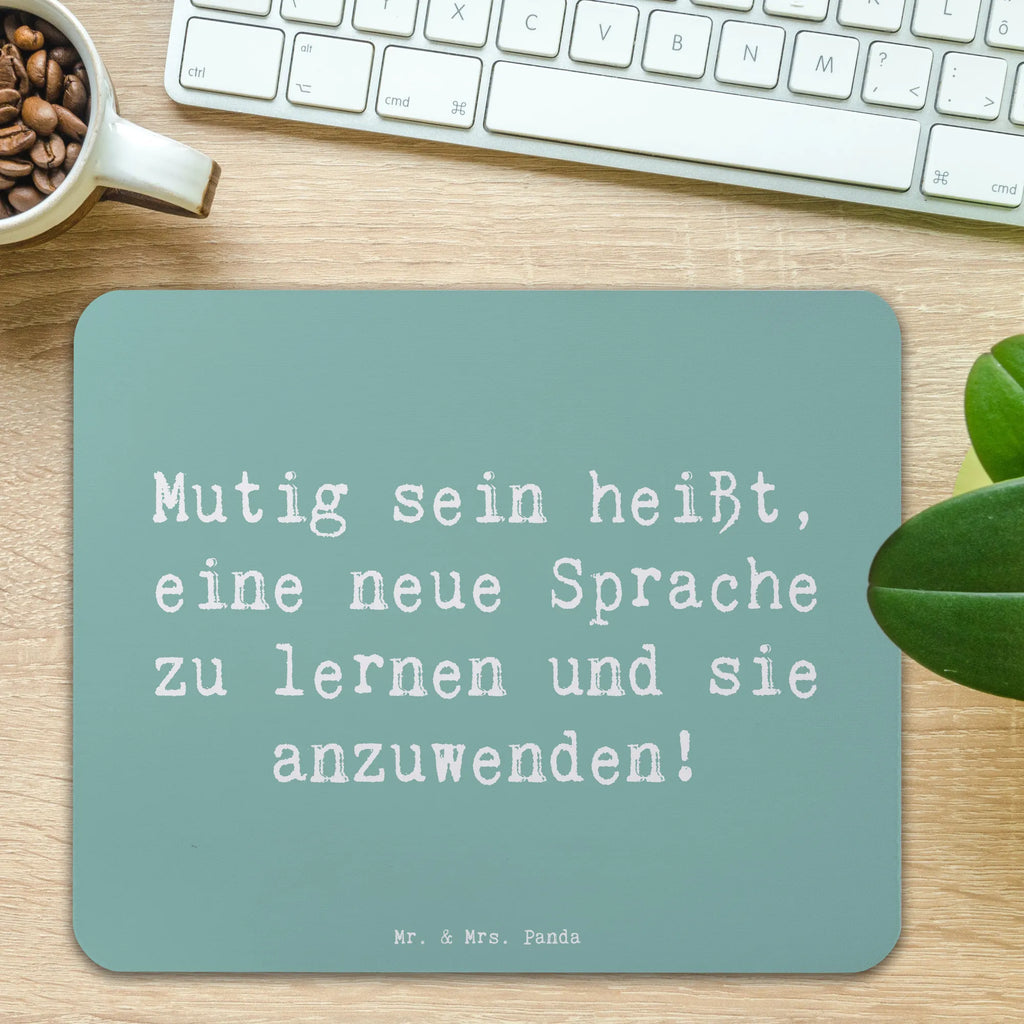 Mauspad Spruch Sprachen Lernen und Anwenden Mousepad, Computer zubehör, Büroausstattung, PC Zubehör, Arbeitszimmer, Mauspad, Einzigartiges Mauspad, Designer Mauspad, Mausunterlage, Mauspad Büro